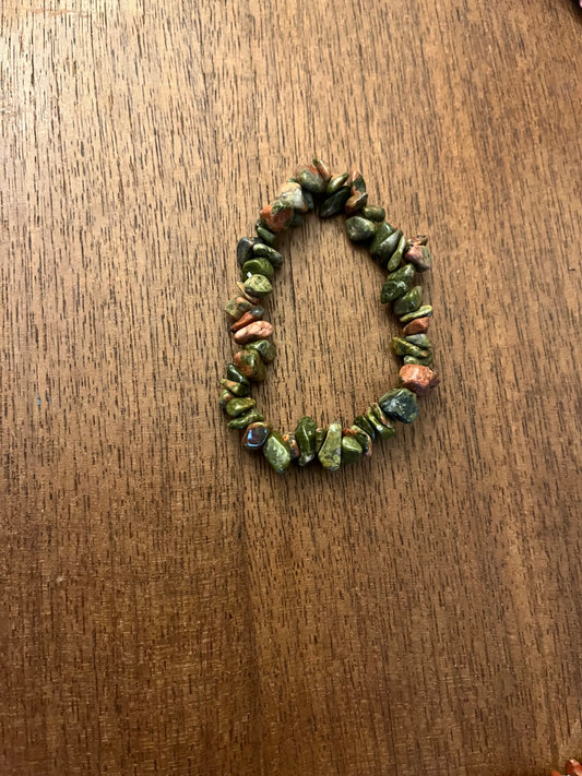 Unakite bracelet
