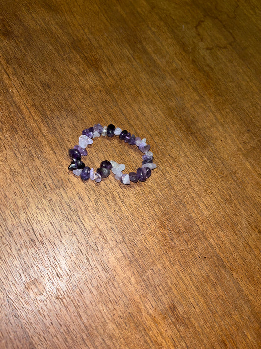 Amethyst Mix Crystal Bracelet