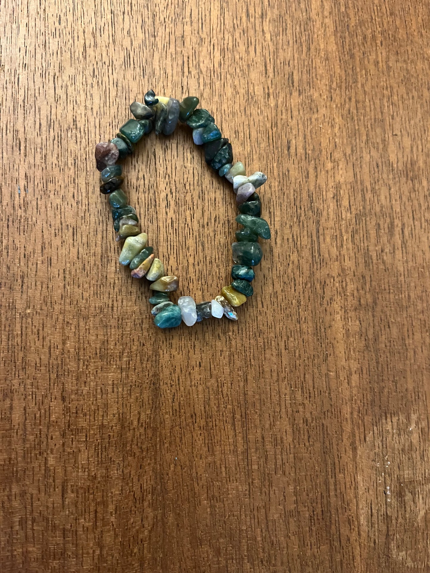Water plant agate bracelet