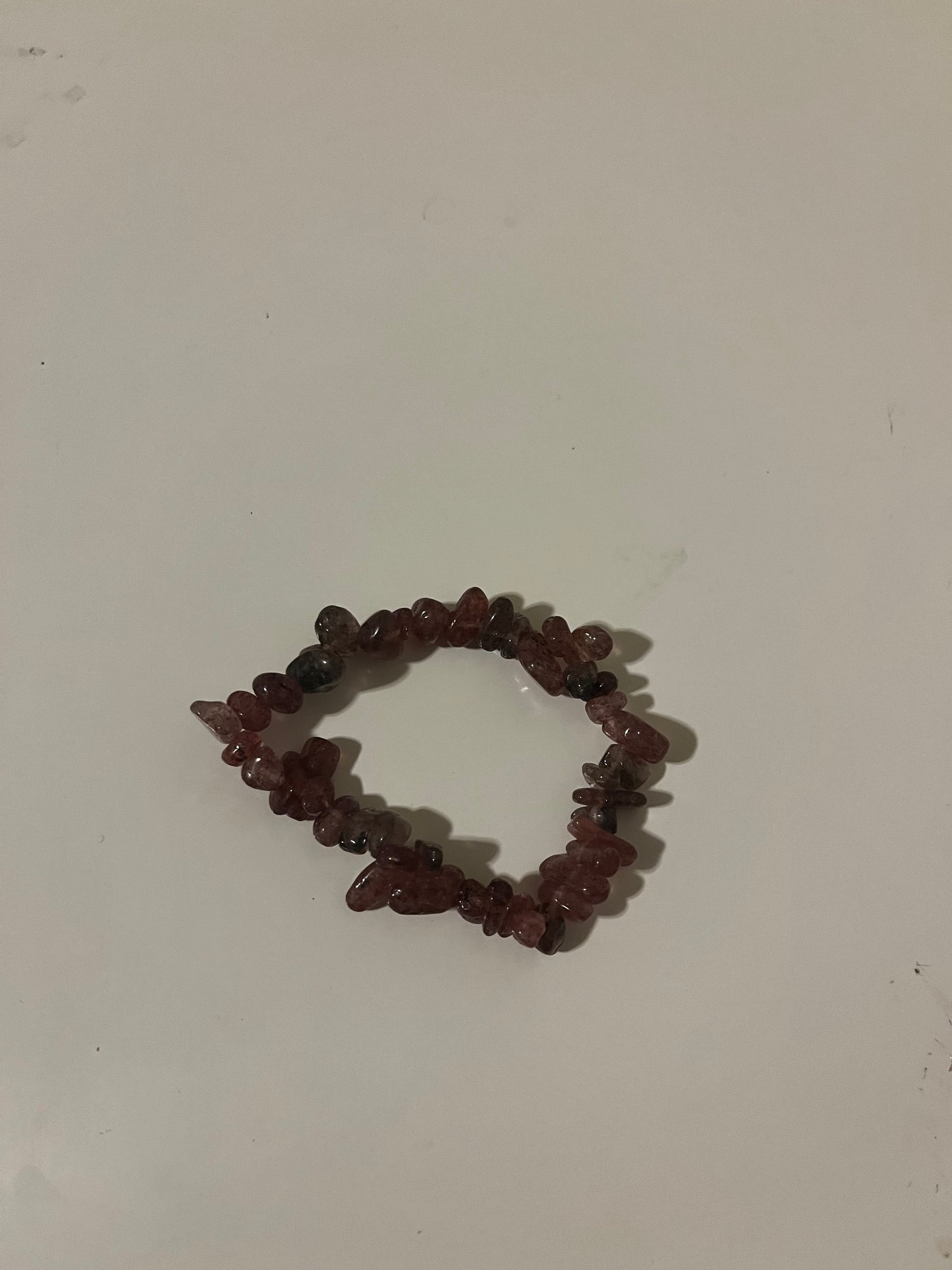 Strawberry quarts bracelet