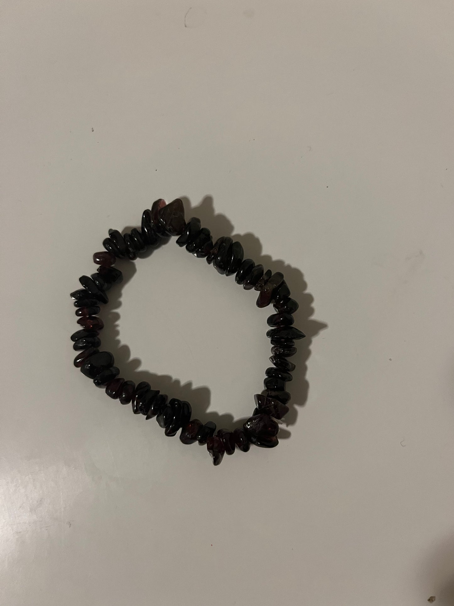 Garnet crystal bracelet